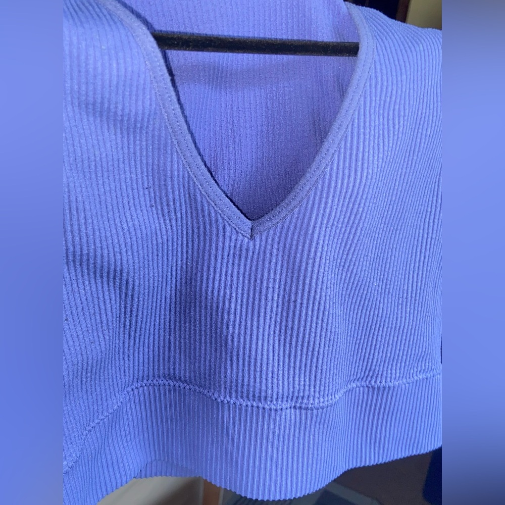 Garage Lavender Ribbed Knit Top - Picture 4 of 4